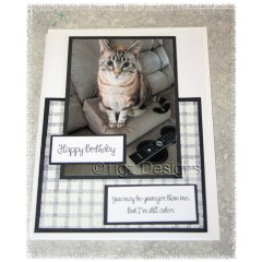 Cat "I'm Still Cuter" Birthday Card